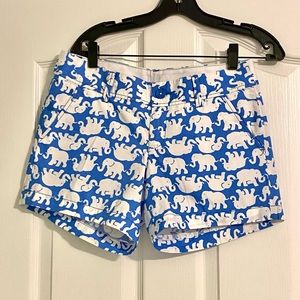 Lilly Pulitzer Callahan Shorts Blue Tusk in Sun Elephants 2